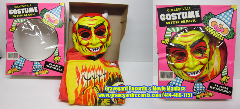 Vintage Collegeville Devil Costume With Mask